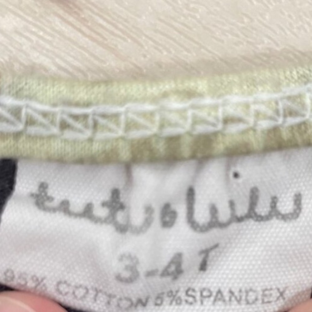 Tutu and Lulu Girls Dress 3-4T Ruffles Patchwork Victorian Stretch Long Sleeve - Picture 6 of 6